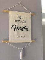 papirus 1 din pânză și lemn lucrat handemade