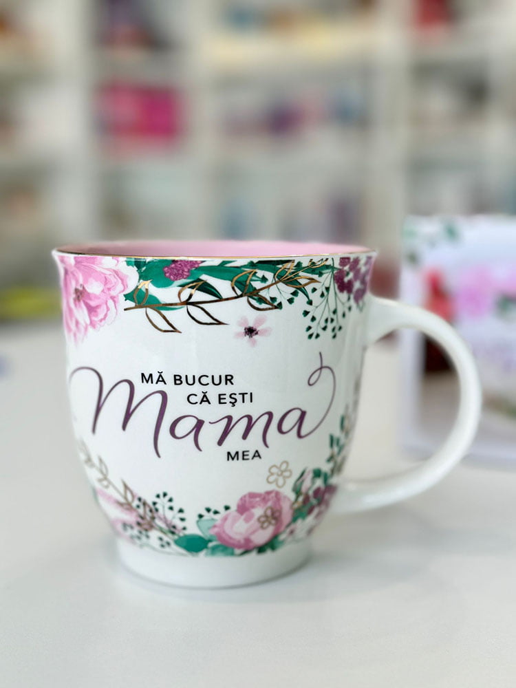 Cana cu mesaj de mulțumire pentru mama