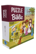 Puzzle 48 de piese - Isus binecuvântează copiii