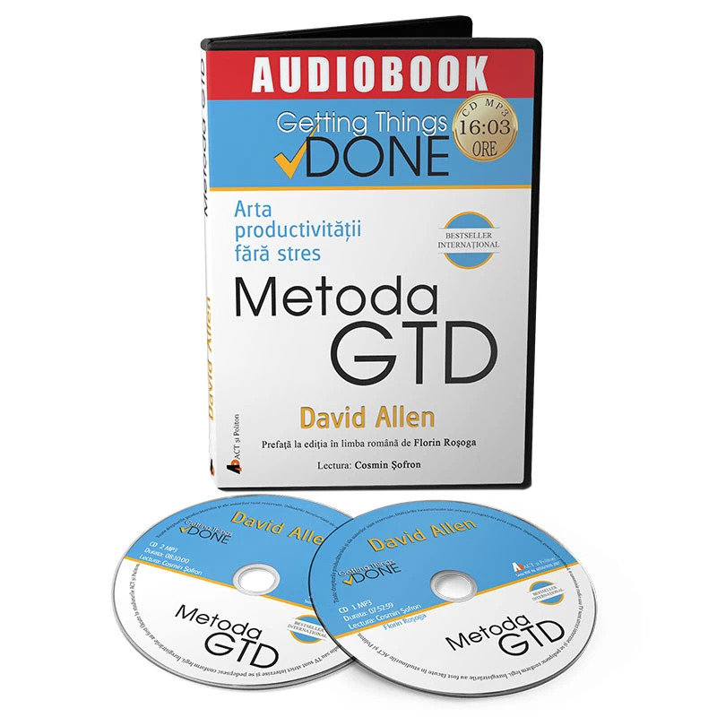 Metoda GTD - David Allen - AudioBook 1 Metoda GTD – David Allen, audiobook productivitate
