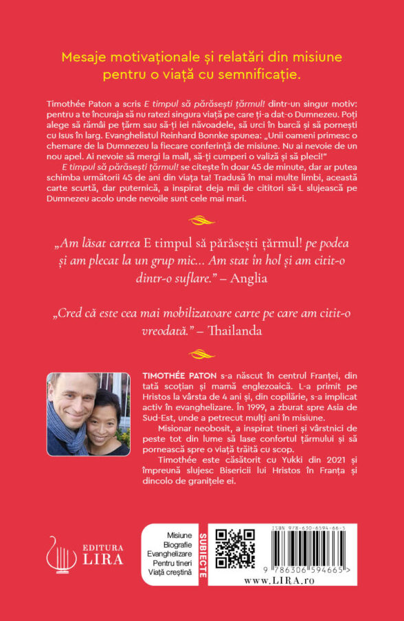 E timpul sa arasesti tarmul - coperta spate