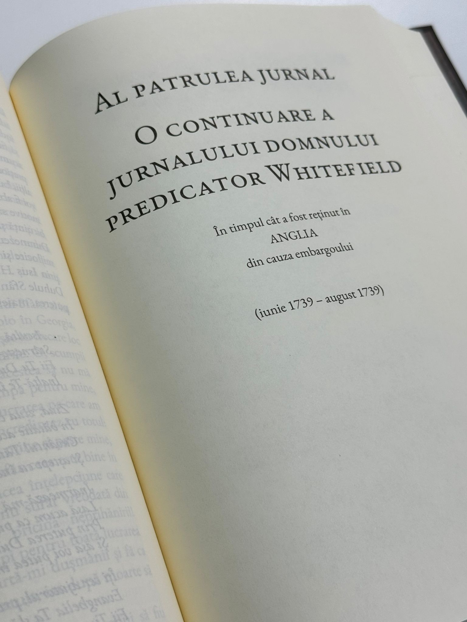 Jurnalele lui George Whitefield 7 Jurnalele lui George Whitefield - fragment