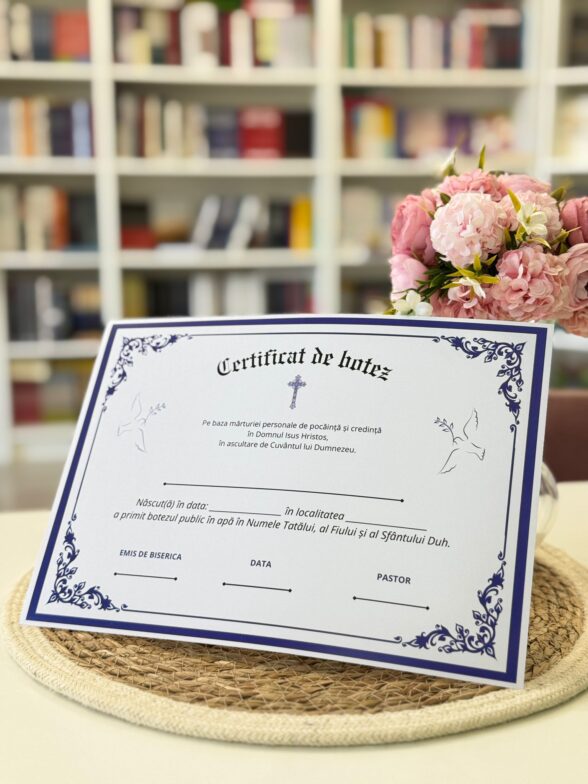 Certificat de botez model 2
